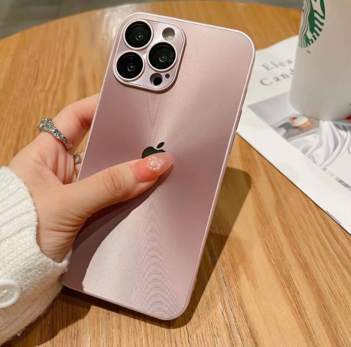 Apple 17/16/15/14/13/12 comes with lens film Aurora premium mobile phone case