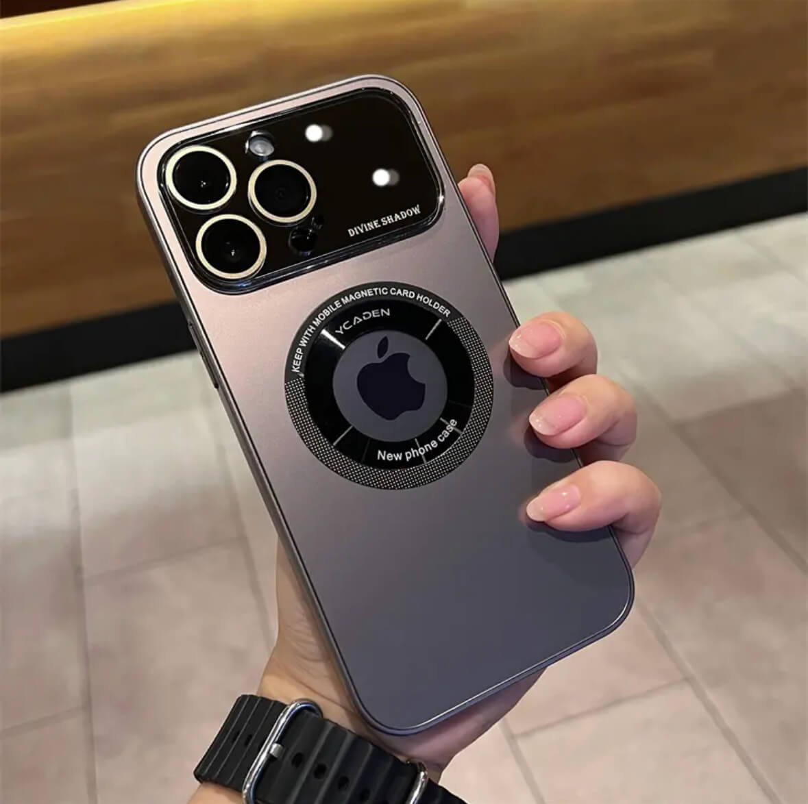 AG magsafe Pro logoview glass phone case Apple_Shopier