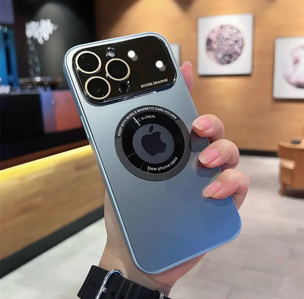 AG magsafe Pro logoview glass phone case Apple_Shopier