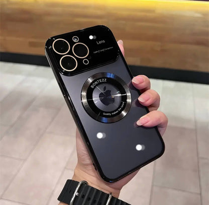 15-12Magnetic leak-tagged large window goggles, iPhone transparent new phone case