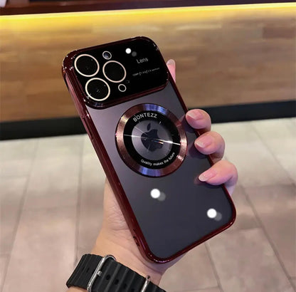 15-12Magnetic leak-tagged large window goggles, iPhone transparent new phone case