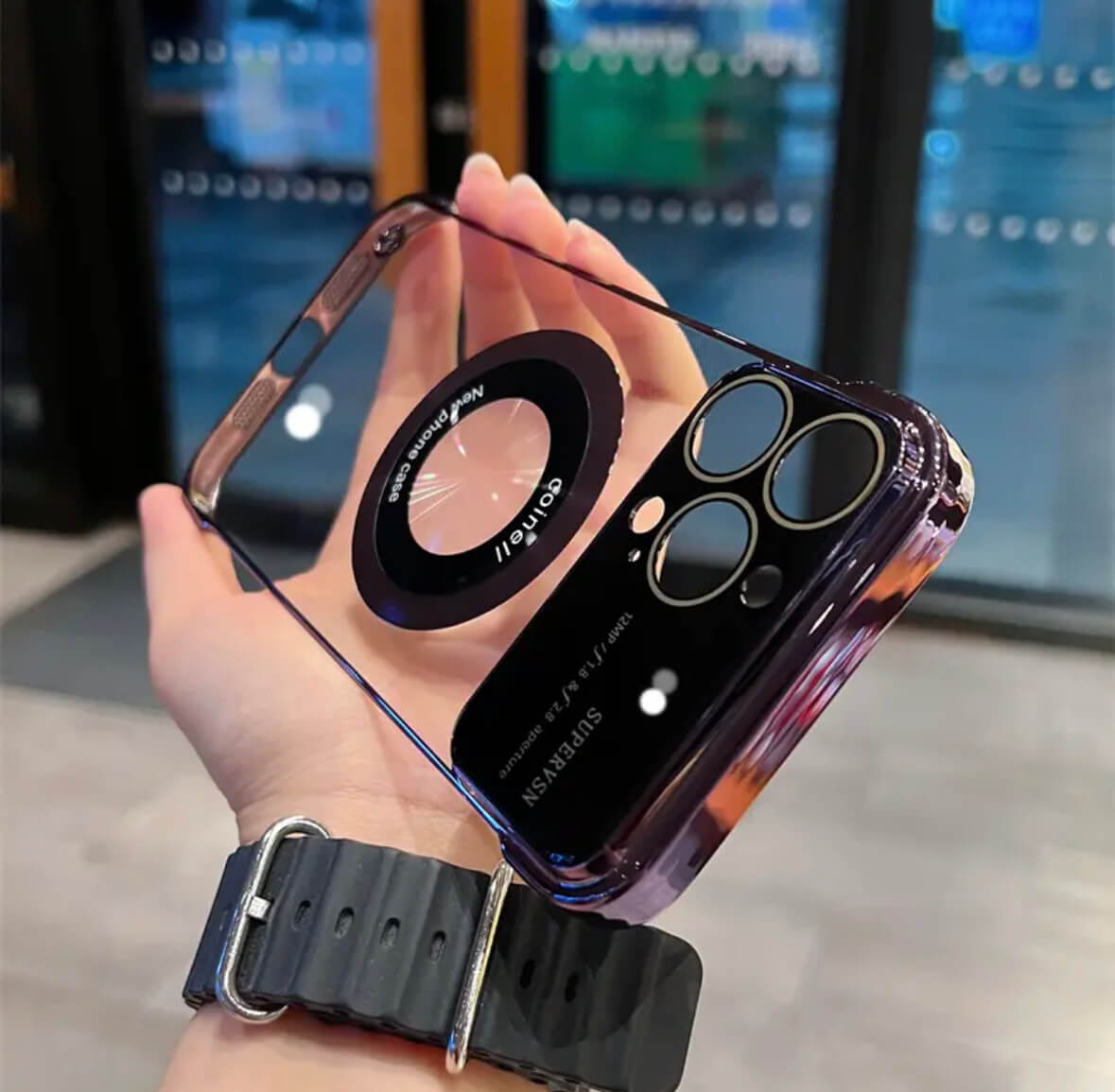 Clear Borderless logoview MagSafe Ultra Case