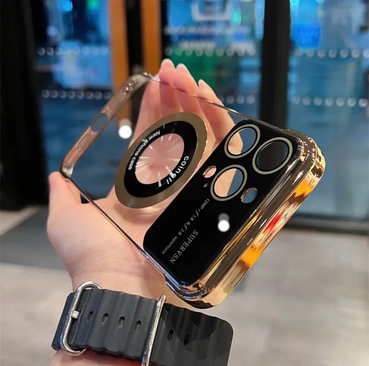 Clear Borderless logoview MagSafe Ultra Case