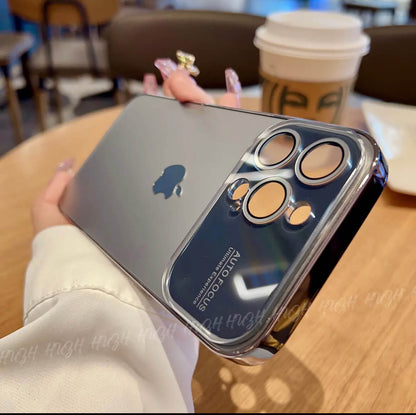 iPhone 16-11AG Glass Backplane Lens Integrated Phone Case