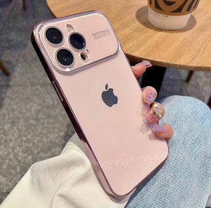 iPhone 16-11AG Glass Backplane Lens Integrated Phone Case