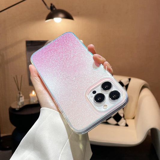 Glitter Gradient Flashing Multicolor iPhone Case