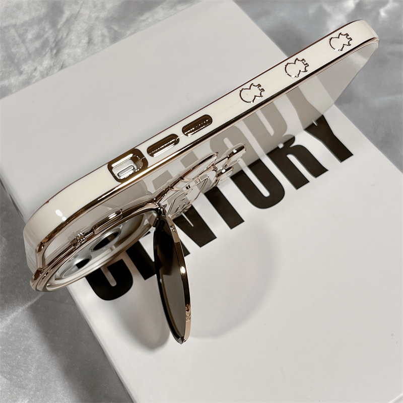 3D Astronaut Lens Protector Kickstand iPhone Case