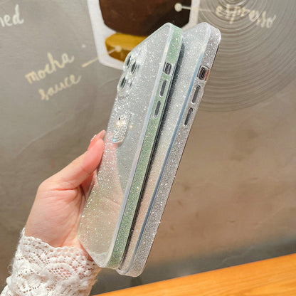 غطاء آيفون بتصميم بجعة جميلة متدرجة الألوان 