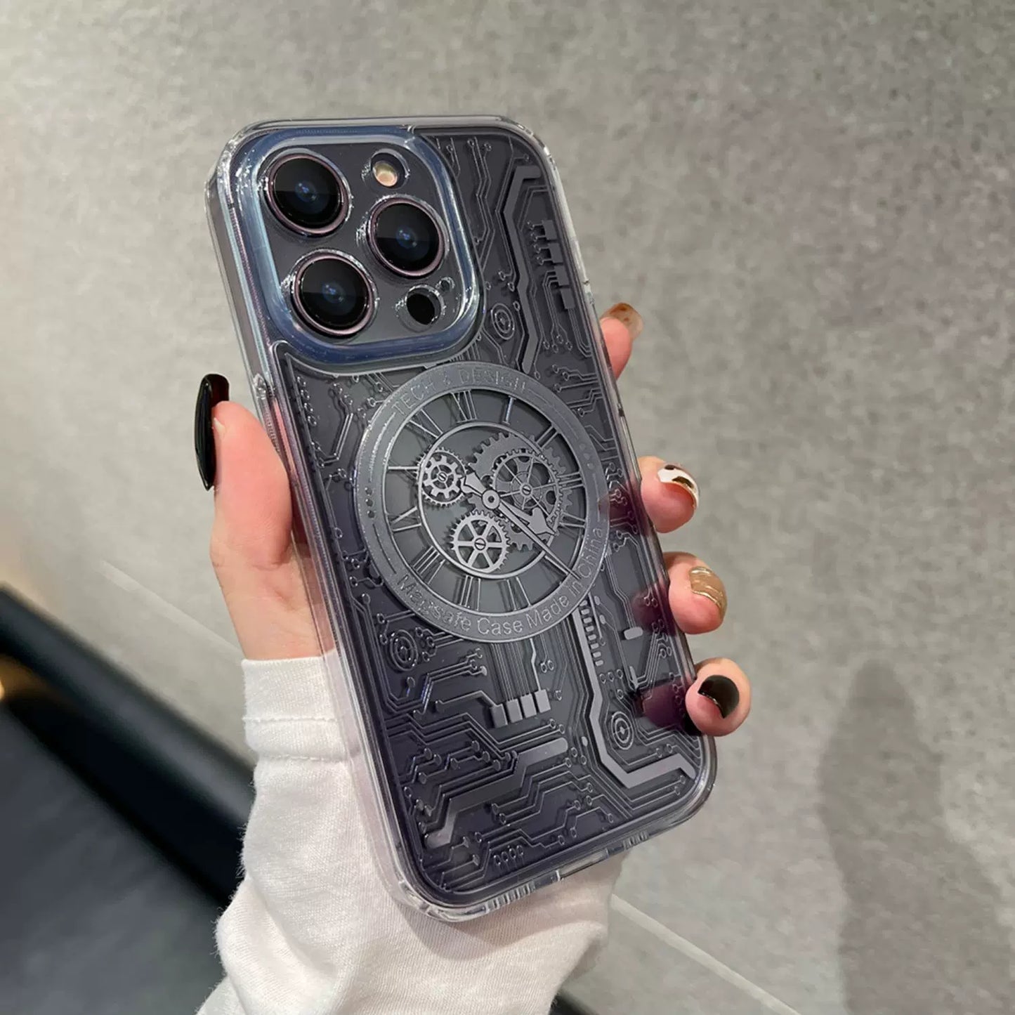 Cool Mechanical Watch Magsafing Silicone iPhone Case