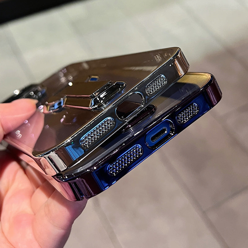 360-degree Rotating Kickstand Clear iPhone Case