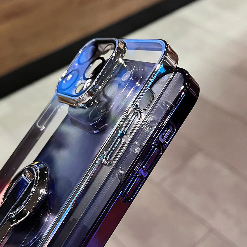 360-degree Rotating Kickstand Clear iPhone Case