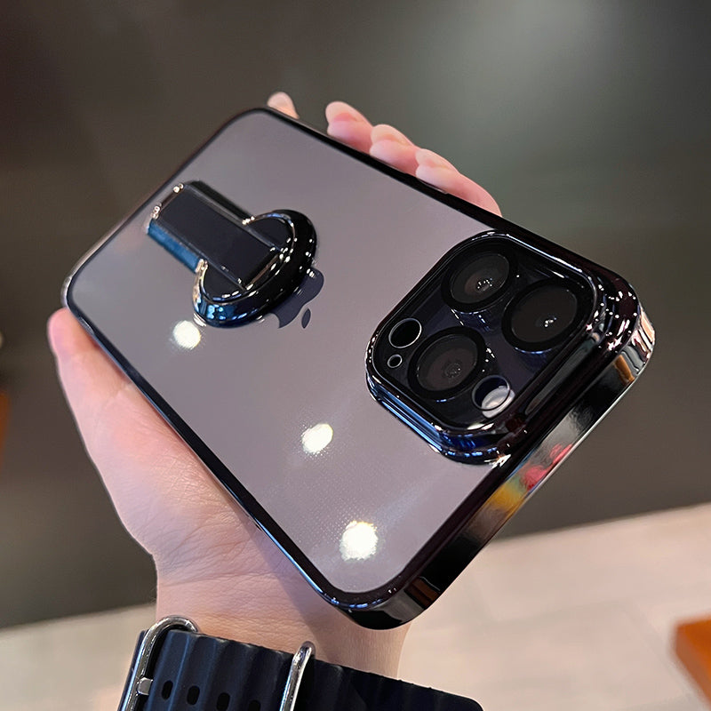 360-degree Rotating Kickstand Clear iPhone Case
