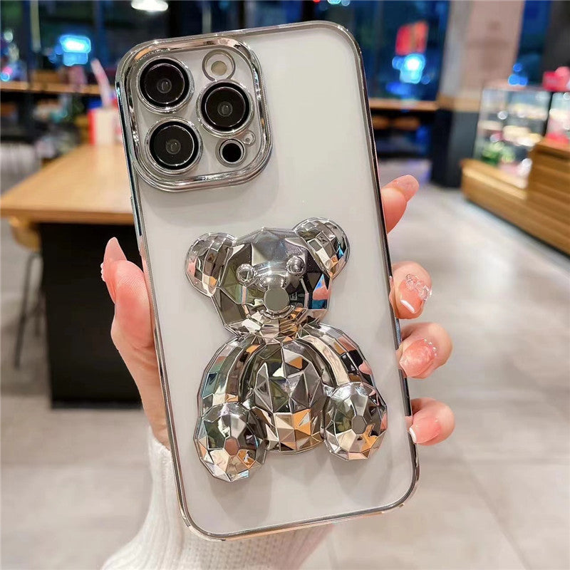 3D CRYSTAL BEAR IPHONE CASE WITH CAMERA PROTECTOR