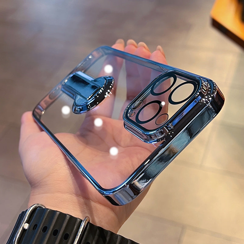 360-degree Rotating Kickstand Clear iPhone Case