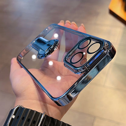 360-degree Rotating Kickstand Clear iPhone Case