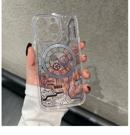 Cool Mechanical Watch Magsafing Silicone iPhone Case