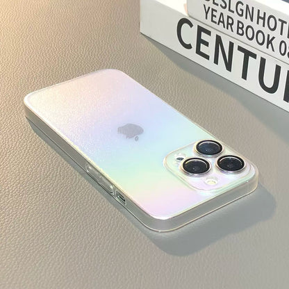 DAZZLING RAINBOW IPHONE CASE WITH CAMERA PROTECTOR