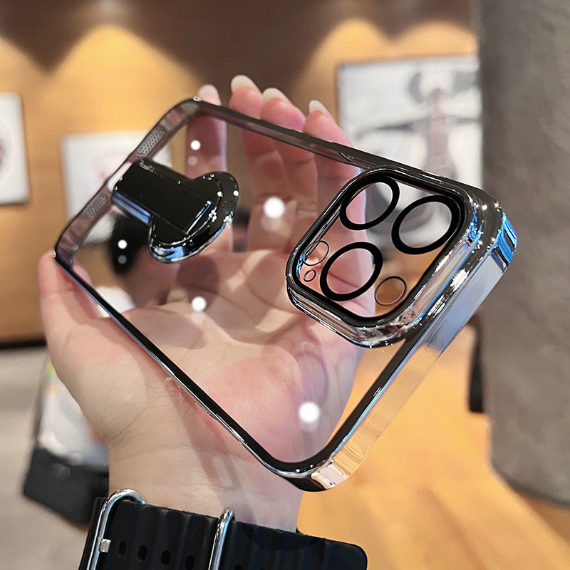 360-degree Rotating Kickstand Clear iPhone Case