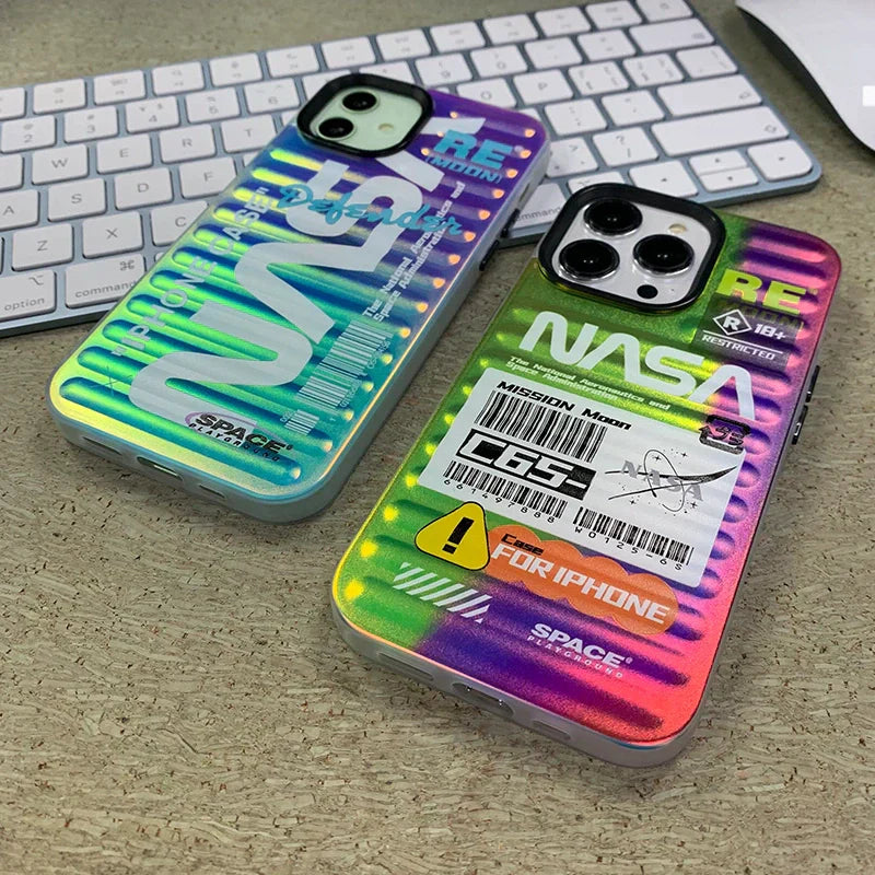 TRENDY NASA LASER DAZZLING IPHONE CASE