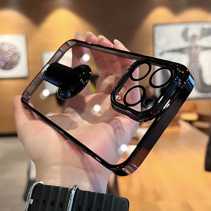 360-degree Rotating Kickstand Clear iPhone Case