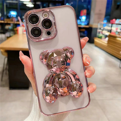 3D CRYSTAL BEAR IPHONE CASE WITH CAMERA PROTECTOR