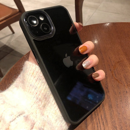 Acrylic Plating Transparent Case For iPhone