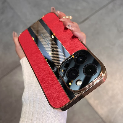 Acrylic & Leather Full Protection Case for iPhone