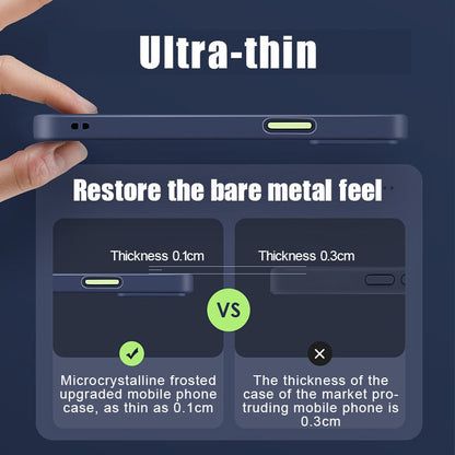 جراب هاتف Apple 16-11 المحمول بلون متباين غير لامع بالكامل مضاد للسقوط وبصمات الأصابع ومضاد للتجاعيد