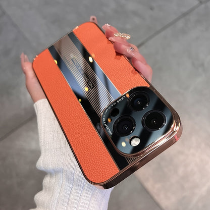 Acrylic & Leather Full Protection Case for iPhone