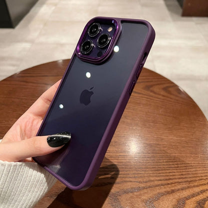 Acrylic Plating Transparent Case For iPhone