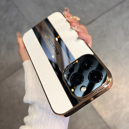 Acrylic & Leather Full Protection Case for iPhone