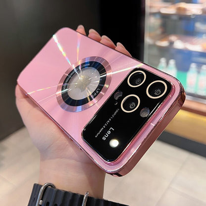 جراب ماج سيف أورورا مع ثقب الشعار لجهاز iPhone