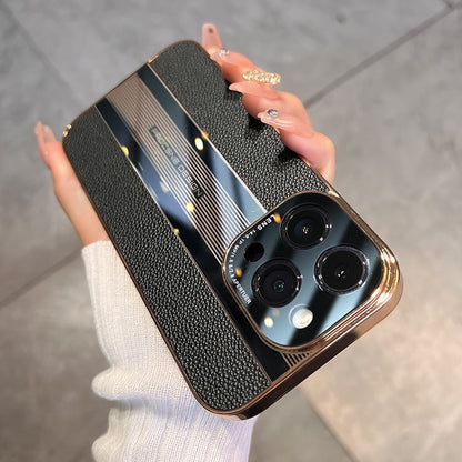 Acrylic & Leather Full Protection Case for iPhone