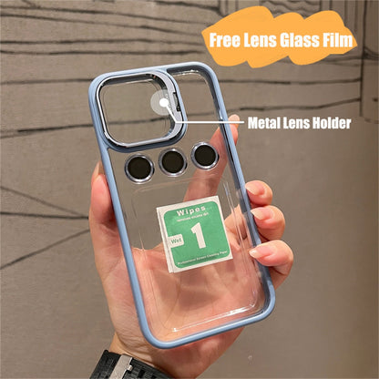 .Bracket.iPhone15 /12 mobile phone case with lens film