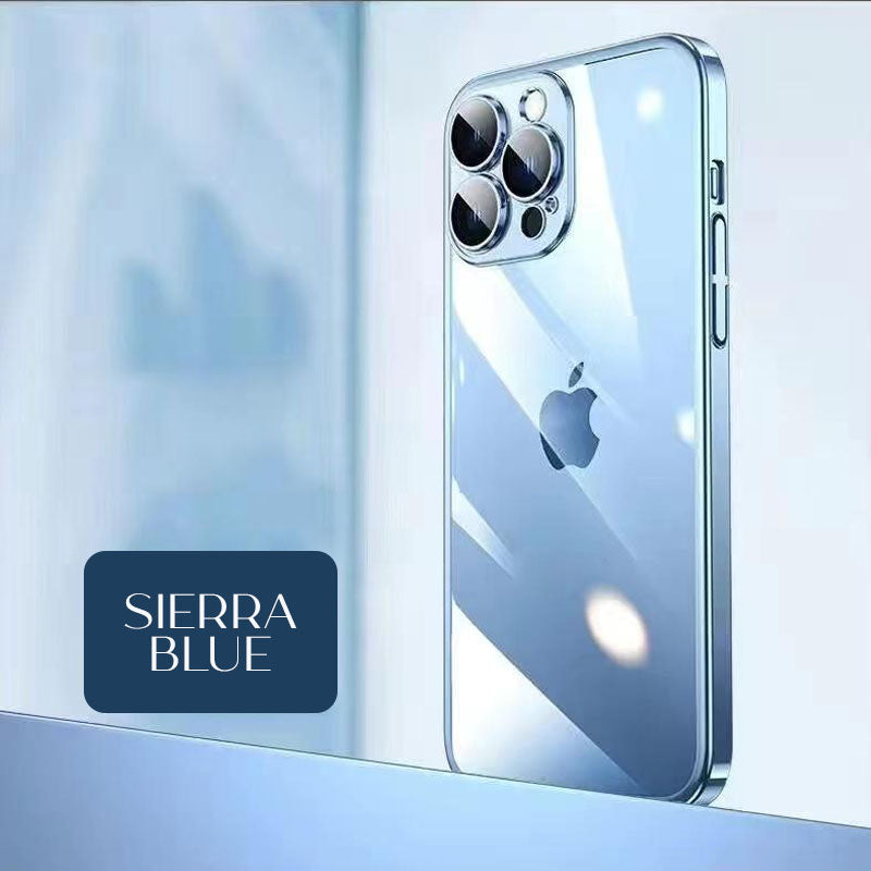 Luxury Crystal Clear iPhone Case With Camera Protector