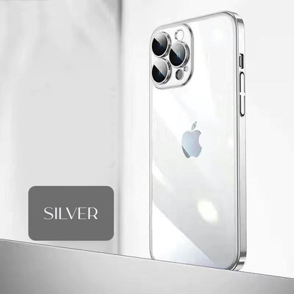 Luxury Crystal Clear iPhone Case With Camera Protector