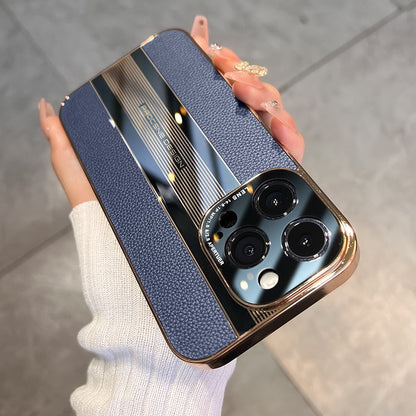 Acrylic & Leather Full Protection Case for iPhone