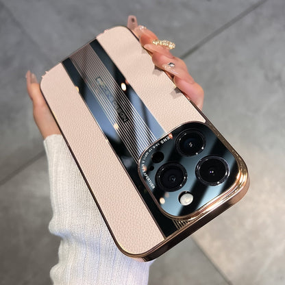 Acrylic & Leather Full Protection Case for iPhone