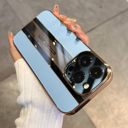 Acrylic & Leather Full Protection Case for iPhone