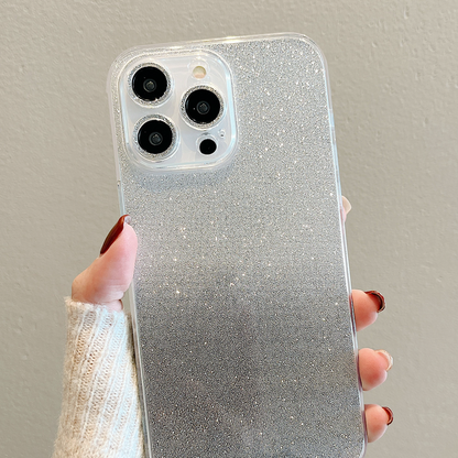 جراب iPhone بلينغ بلينغ بلينغ الجميل مع واقي للعدسات 