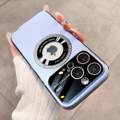 غطاء مغناطيسي شامل لهاتف iPhone 15-11، مُجمد، للنظارات. تصميم فاخر وبسيط. 