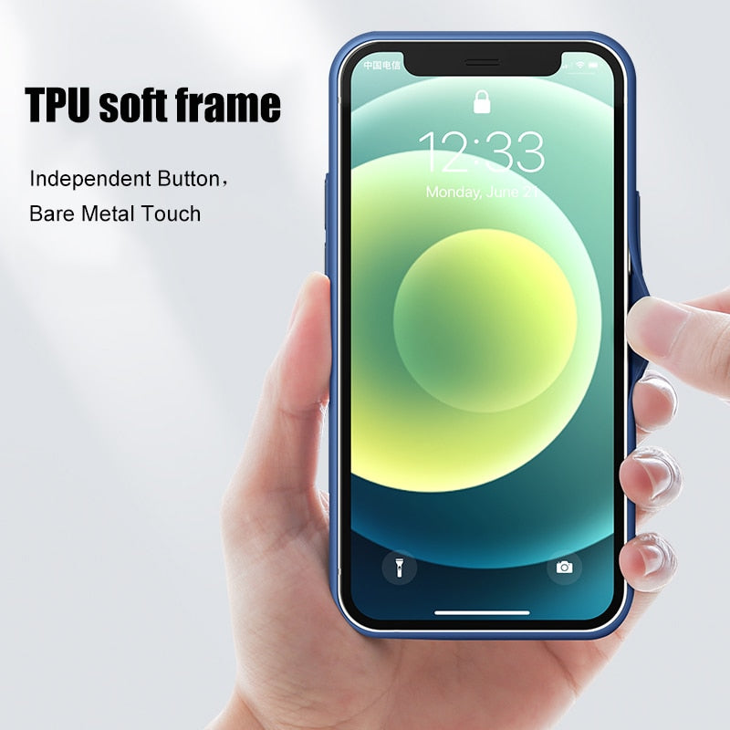 جراب هاتف Apple 16-11 المحمول بلون متباين غير لامع بالكامل مضاد للسقوط وبصمات الأصابع ومضاد للتجاعيد