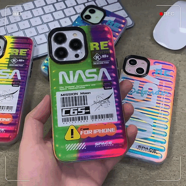 TRENDY NASA LASER DAZZLING IPHONE CASE