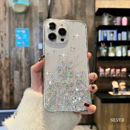 Starry Sky Gradient Glitter iPhone Case