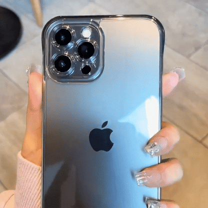 Ultra-Thin Borderless High-Transparent Glass iPhone Case