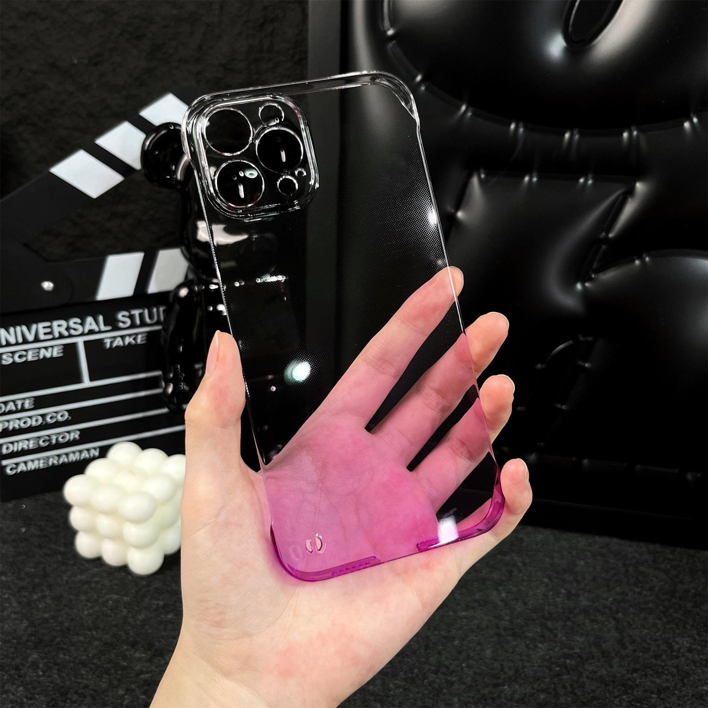 Faded Color Borderless Ultra Thin Clear iPhone Case